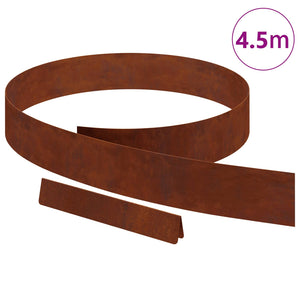 Rost Raseneinfassung 450 cm