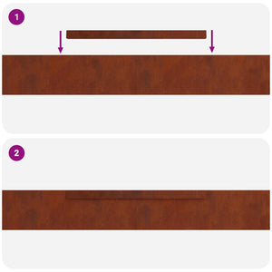 Rost Rasenkante 4er Set, 450cm