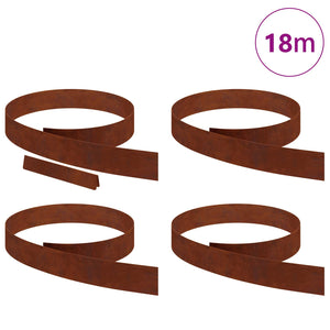 Rost Rasenkante 4er Set, 450cm