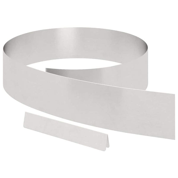 Edelstahl Rasenkante Silber 450x15 cm