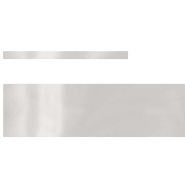 Edelstahl Rasenkante Silber 450x15 cm