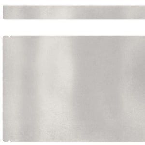 Edelstahl Rasenkante 4-teilig, 450x15 cm, Silber