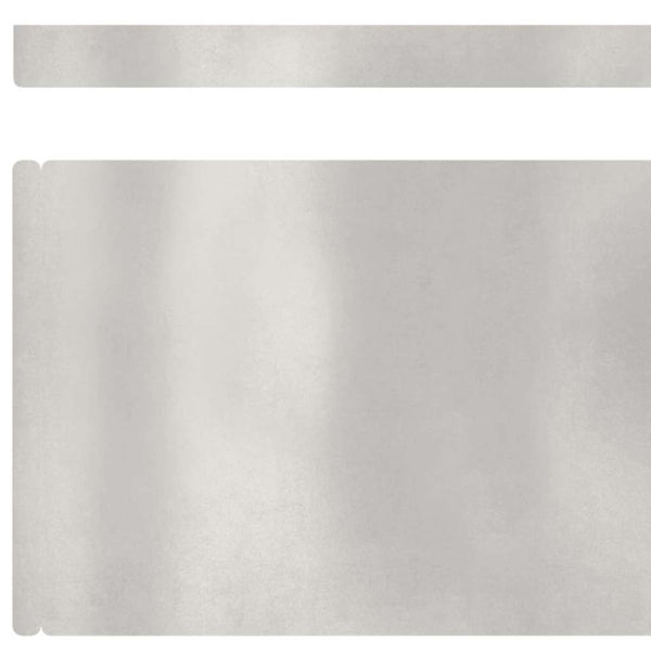Edelstahl Rasenkante 4-teilig, 450x15 cm, Silber