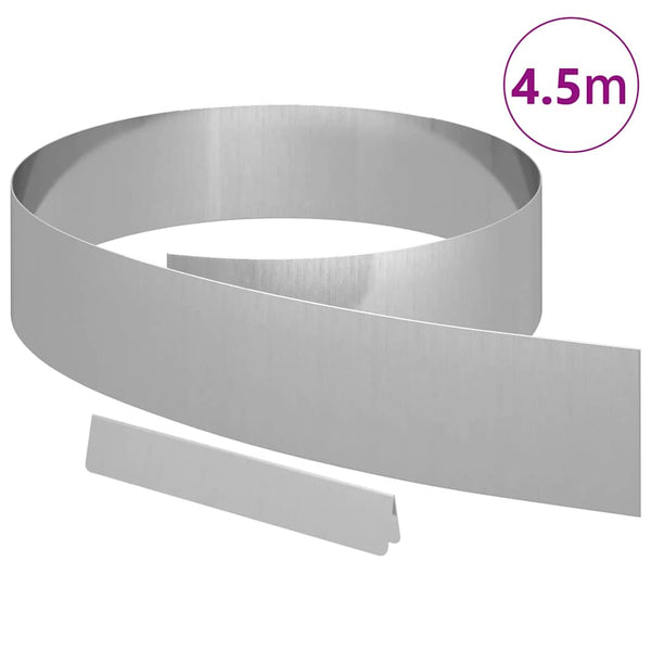 Raseneinfassung Silber Verzinkt 450 cm