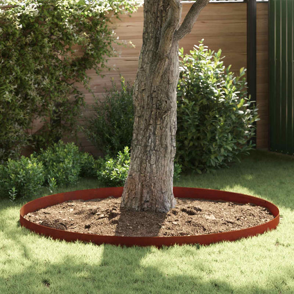 Rostige Rasenkante 4-teilig, 450 cm