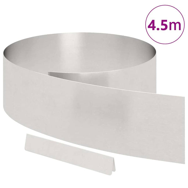 Edelstahl Rasenkante Silber 450cm