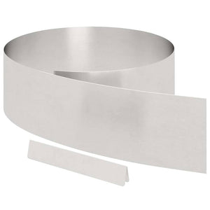 Edelstahl Rasenkante Silber 4-teilig 450x20cm