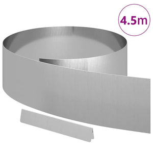Verzinkte Rasenkante Silber 450x20 cm
