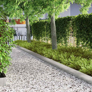 vidaXL Bordures de jardin 4 pcs argentées 450 x 0,05 x 20 cm
