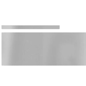 vidaXL Bordures de jardin 4 pcs argentées 450 x 0,05 x 20 cm