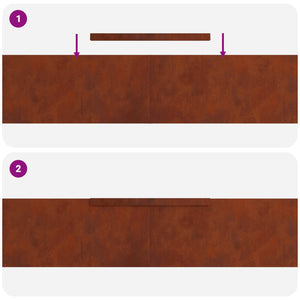 vidaXL Bordure de pelouse rouillée 450 x 0,05 x 20 cm en acier patinable