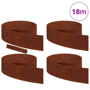 Rost Rasenkante 4er Set, 450 cm