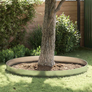 Silberne Raseneinfassung Verzinkt 450x25 cm