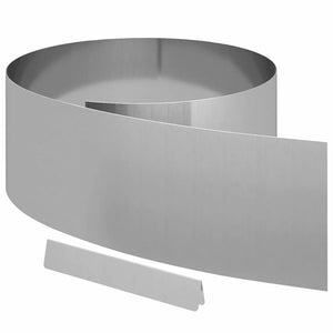 Silberne Raseneinfassung Verzinkt 450x25 cm
