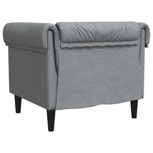 Helles Grau Polyester Sofa 78,5 cm