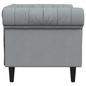 Helles Grau Polyester Sofa 78,5 cm