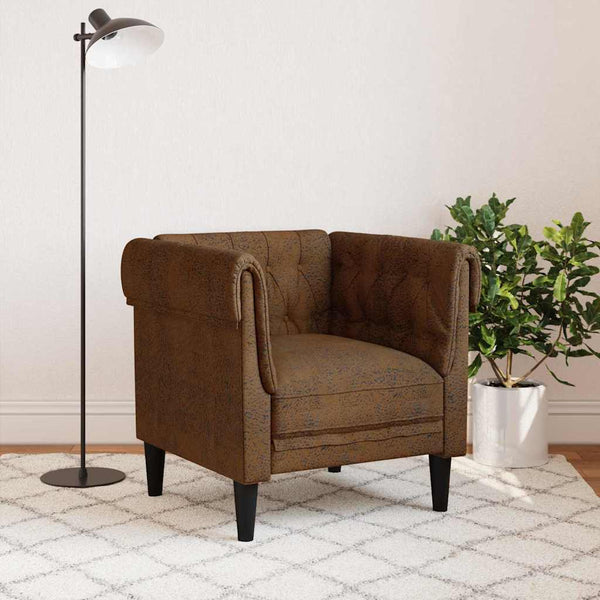 Braunes Polyester Sofa
