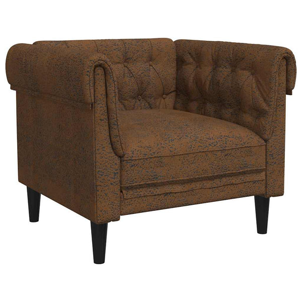 Braunes Polyester Sofa