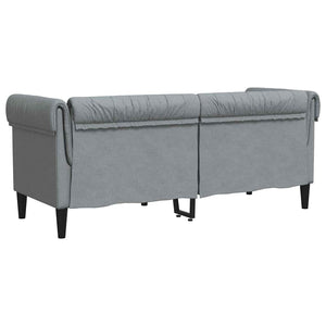 Hellgraues Polyester Sofa, 182,5 cm