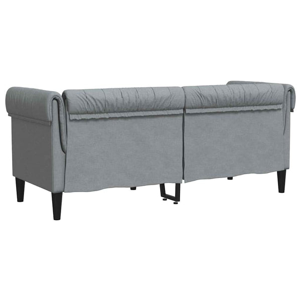 Hellgraues Polyester Sofa, 182,5 cm