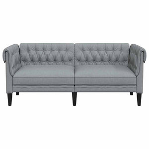 Hellgraues Polyester Sofa, 182,5 cm