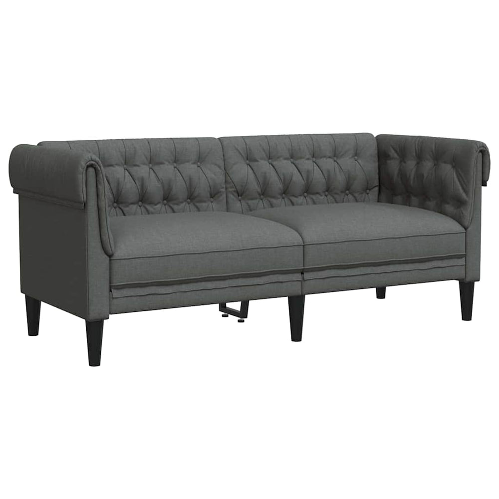 Dunkelgraues Polyester Sofa 182,5 cm