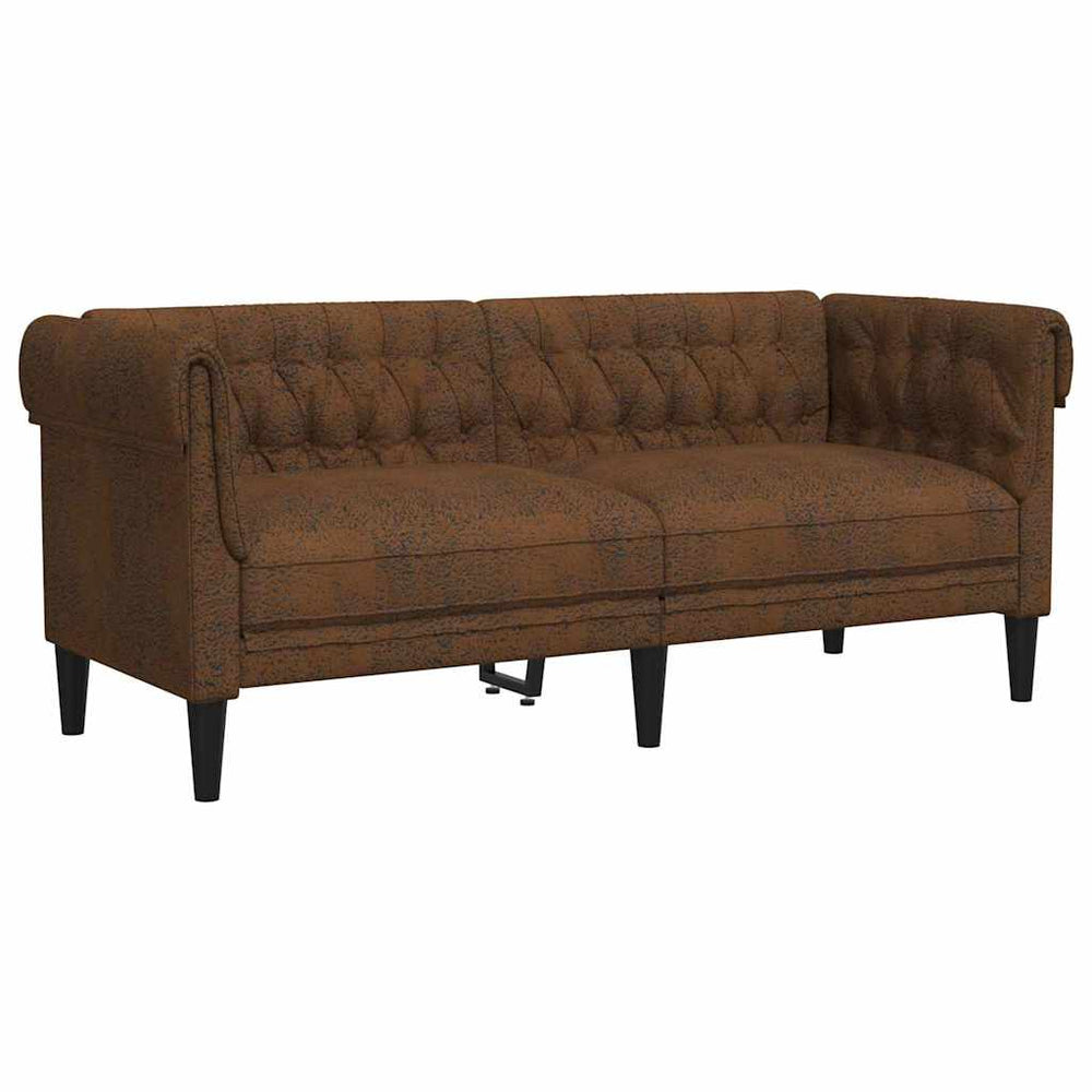 Braunes Polyester Sofa – 182,5 cm