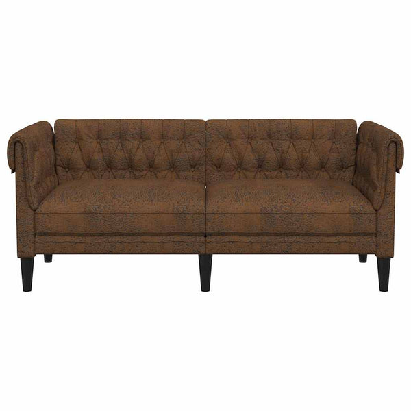 Braunes Polyester Sofa – 182,5 cm