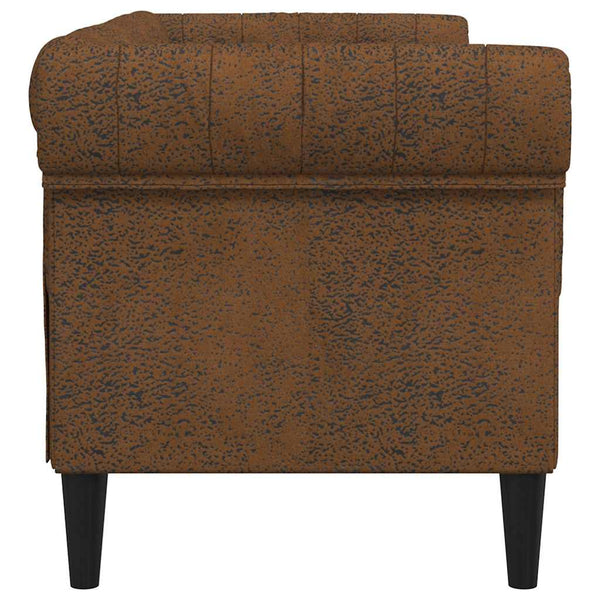 Braunes Polyester Sofa – 182,5 cm