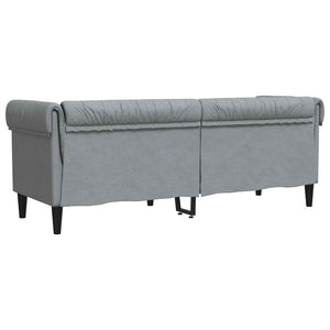 Hellgraues Polyester Sofa 201,5 cm