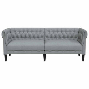 Hellgraues Polyester Sofa 201,5 cm