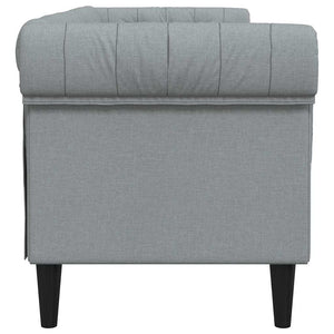 Hellgraues Polyester Sofa 201,5 cm