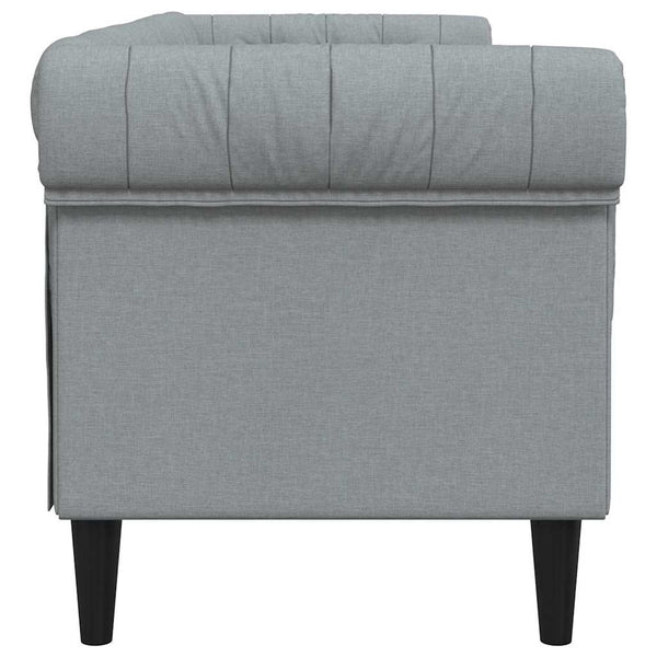 Hellgraues Polyester Sofa 201,5 cm