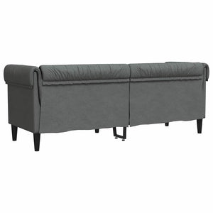 Dunkelgraues Polyester Sofa 201,5 cm