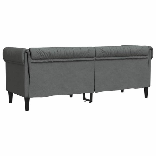 Dunkelgraues Polyester Sofa 201,5 cm
