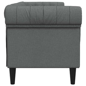 Dunkelgraues Polyester Sofa 201,5 cm