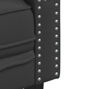 Schwarzes PVC Sofa