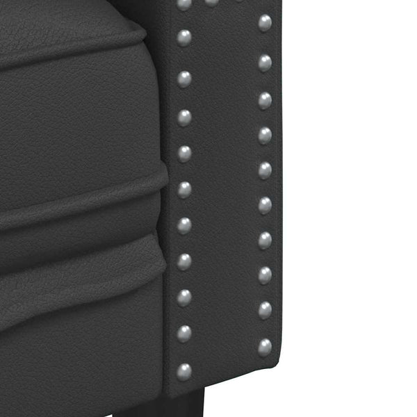 Schwarzes PVC Sofa