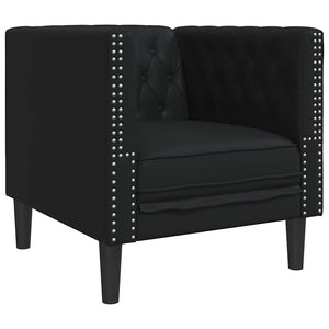Schwarzes PVC Sofa
