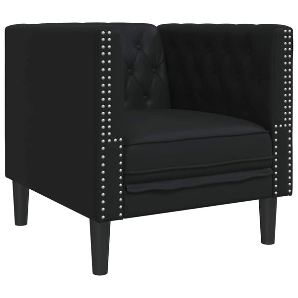 Schwarzes PVC Sofa