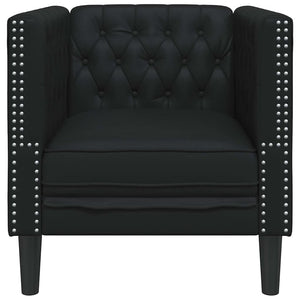 Schwarzes PVC Sofa