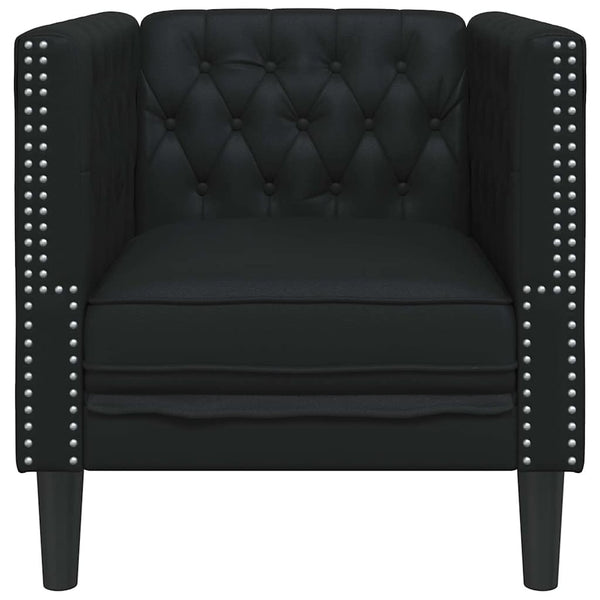 Schwarzes PVC Sofa