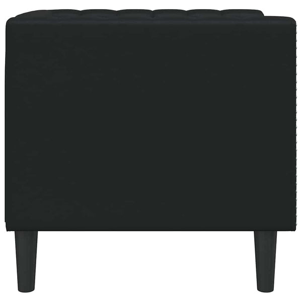 Schwarzes PVC Sofa