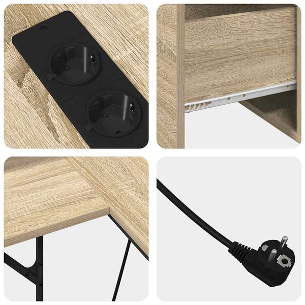 Schreibtisch Sonoma Eiche 182 cm