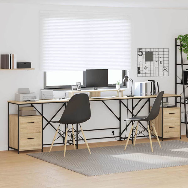 Schreibtisch Sonoma Eiche 182 cm