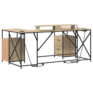 Schreibtisch Sonoma Eiche 182 cm