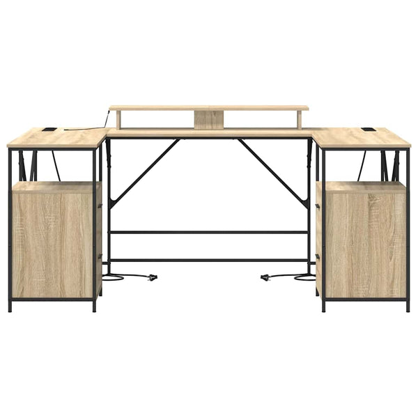 Schreibtisch Sonoma Eiche 182 cm