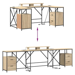 Schreibtisch Sonoma Eiche 182 cm