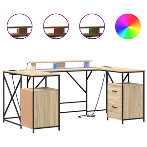 Schreibtisch Sonoma Eiche 182 cm
