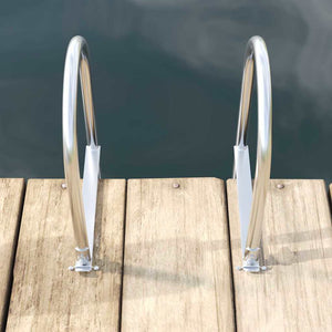 4-Stufen Dockleiter aus Aluminium
